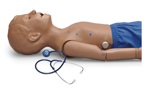 (S314.200) 5-YEAR-OLD PATIENT, HEART AND LUNG SOUNDS SKILLS TRAINER 